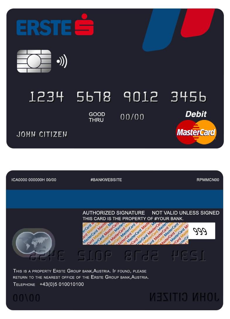 Austria Erste Group bank mastercard